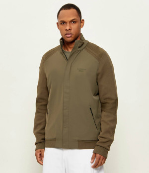BOSS GREEN Sweter KN_PS Spirit70 HY | Boss x Porsche | Regular Fit | z dodatkiem jedwabiu