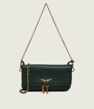Zadig&Voltaire Skórzana kopertówka Rock Nano