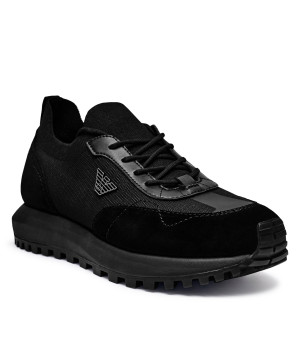 Emporio Armani Sneakersy | z dodatkiem skóry