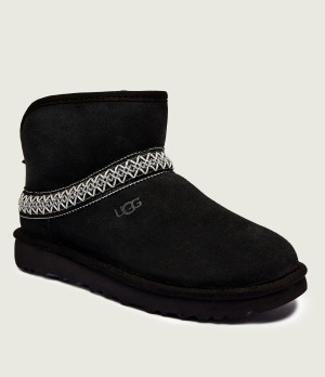 UGG Śniegowce W CLASSIC MINI CRESCENT | zamsz