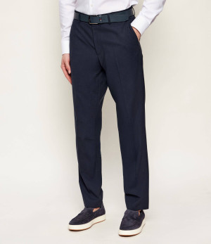 BOSS BLACK Wełniane spodnie H-Lenon-MM-224 | Regular Fit