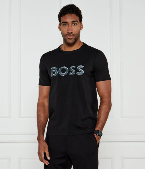 BOSS GREEN T-shirt Tee Logo | Regular Fit | stretch
