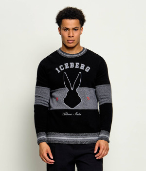Iceberg Wełniany sweter | Regular Fit | z dodatkiem jedwabiu