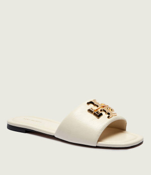 TORY BURCH Skórzane klapki ELEANOR