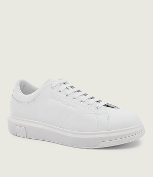 Armani Exchange Skórzane sneakersy ENGLISH