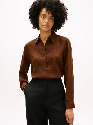 Tommy Hilfiger Lniana koszula | Relaxed fit