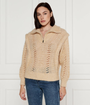 Ba&sh Wełniany sweter | Oversize fit | basic mesh