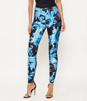 Versace Jeans Couture Legginsy Barocco Wave| Skinny fit