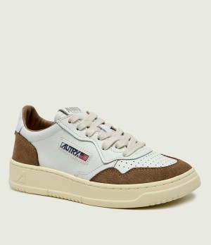 Autry Skórzane sneakersy Medalist Low | zamsz