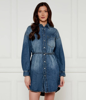 Joop! Jeans Jeansowa sukienka z paskiem Nele