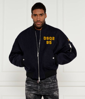 Dsquared2 Wełniana kurtka bomber | Regular Fit