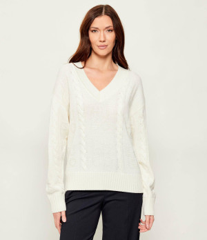 HUGO Sweter Sypres | Oversize fit | z dodatkiem wełny