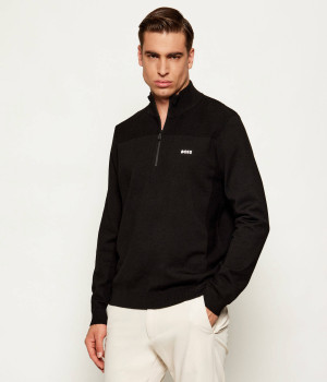 BOSS GREEN Sweter KN_Momentum-X QZ | Regular Fit | z dodatkiem wełny