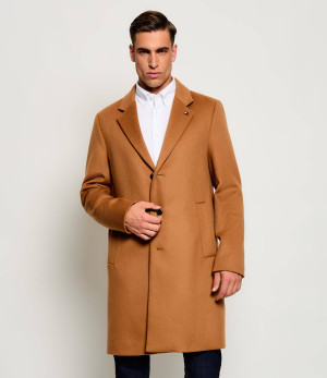 Tommy Hilfiger Wełniany płaszcz