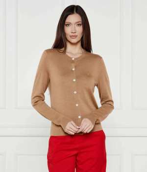 POLO RALPH LAUREN Wełniany kardigan LUNAR | Regular Fit