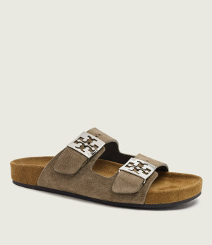 TORY BURCH Klapki Mellow | zamsz