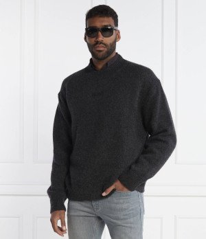 HUGO Sweter | Oversize fit | z dodatkiem wełny