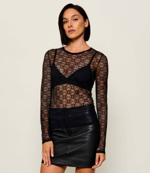 Pinko Koronkowa bluzka Rover | Slim Fit