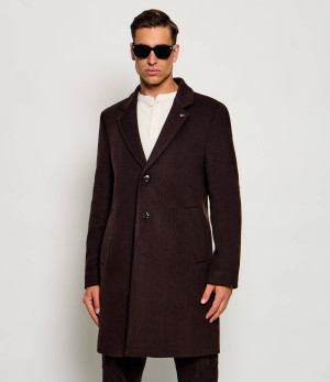 Tommy Hilfiger Wełniany płaszcz