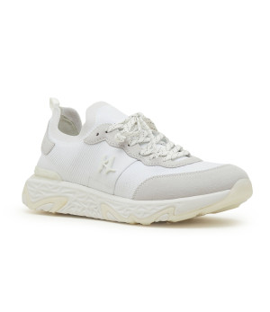Karl Lagerfeld Skórzane sneakersy BLAZE Monogram KC Knit Mix