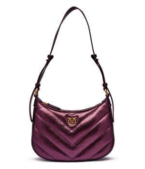 Pinko Skórzane hobo Half Moon Mini