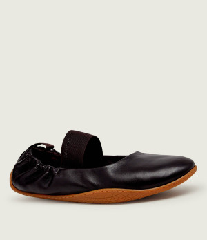 Calvin Klein Skórzane baleriny Ballet Mary Jane