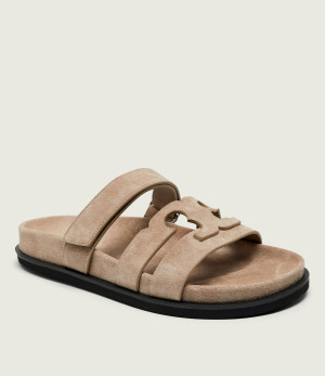 TORY BURCH Klapki INES | zamsz