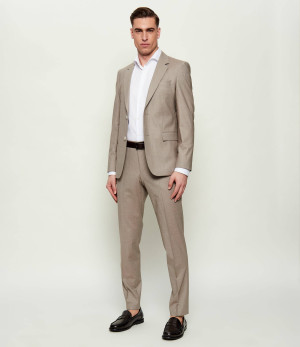 BOSS BLACK Wełniany garnitur H-Houston-2pcs-261 | Slim Fit