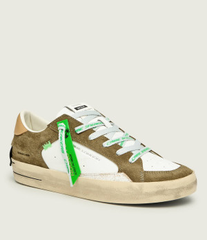 Crime London Skórzane sneakersy SK8 DELUXE | zamsz