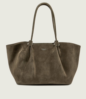 Weekend MaxMara Shopperka + saszetka Wkapesi | zamsz