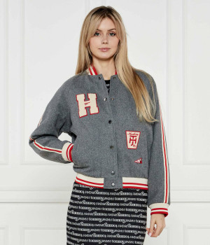 Tommy Jeans Wełniana kurtka bomber | Regular Fit