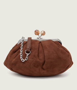 Weekend MaxMara Torebka na ramię Wkavalois Pasticcino | zamsz