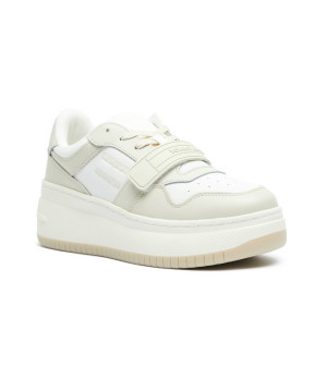 Tommy Jeans Sneakersy RETRO BASKET | z dodatkiem skóry