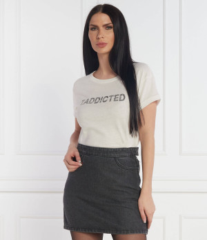 Zadig&Voltaire T-shirt | Regular Fit | z dodatkiem lnu