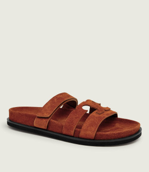 TORY BURCH Klapki INES | zamsz
