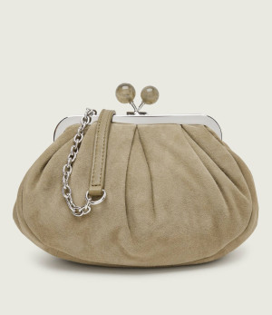 Weekend MaxMara Torebka na ramię WKAVALOIS Pasticcino | zamsz