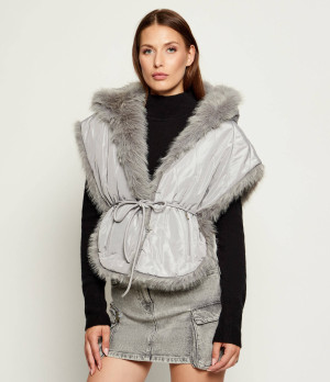 Patrizia Pepe Dwustronne ponczo | Loose fit