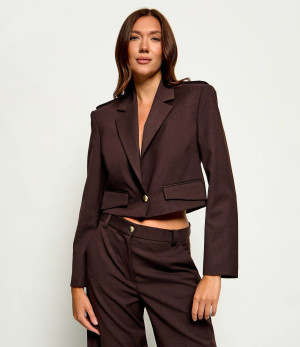 Pinko Żakiet Manna | Cropped Fit | z dodatkiem wełny