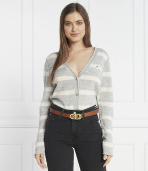 Tommy Hilfiger Wełniany kardigan | Regular Fit