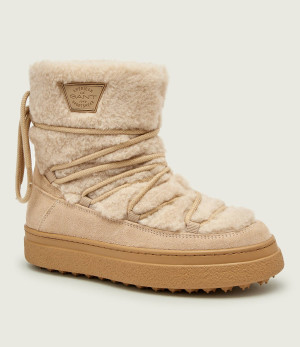 Gant Wełniane śniegowce Snowhill | shearling | zamsz