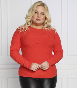 Persona by Marina Rinaldi Sweter ACRONIMO plus size | Regular Fit | z dodatkiem wełny i kaszmiru