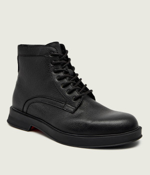 HUGO Skórzane buty wysokie Lenner_halb_grlt