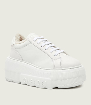 Casadei Skórzane sneakersy VAL VALSENALES | shearling