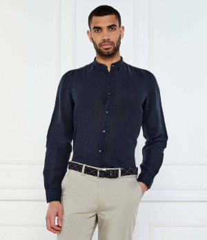 BOSS ORANGE Lniana koszula Race_1_M | Regular Fit