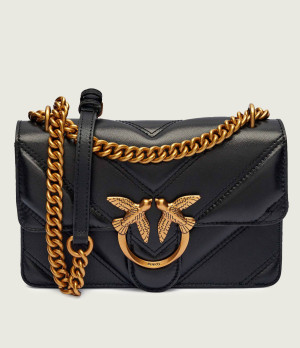 Pinko Skórzana torebka na ramię LOVE ONE MINI
