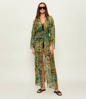 Guess Narzutka INES | Relaxed fit | z dodatkiem jedwabiu