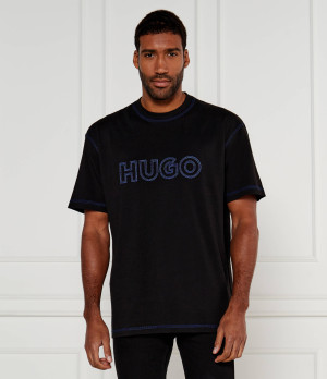 Hugo Blue T-shirt Nitlogo | Relaxed fit