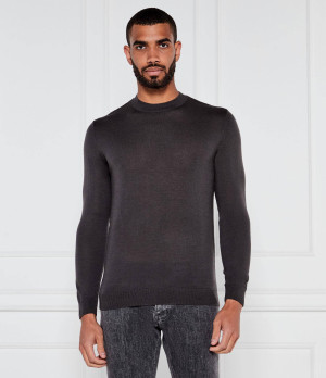 Emporio Armani Wełniany sweter | Slim Fit