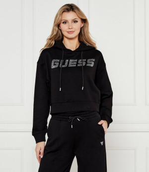 GUESS ACTIVE Bluza PRIMULA RHINESTONES | Cropped Fit