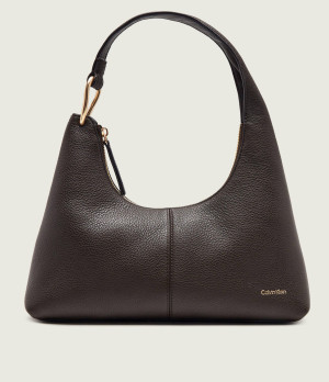 Calvin Klein Skórzana torebka na ramię